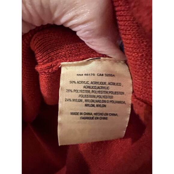MOTH Dress Womens Medium Cherry Red Chester Bell Sleeve Sweater Anthropologie - Picture 5 of 8